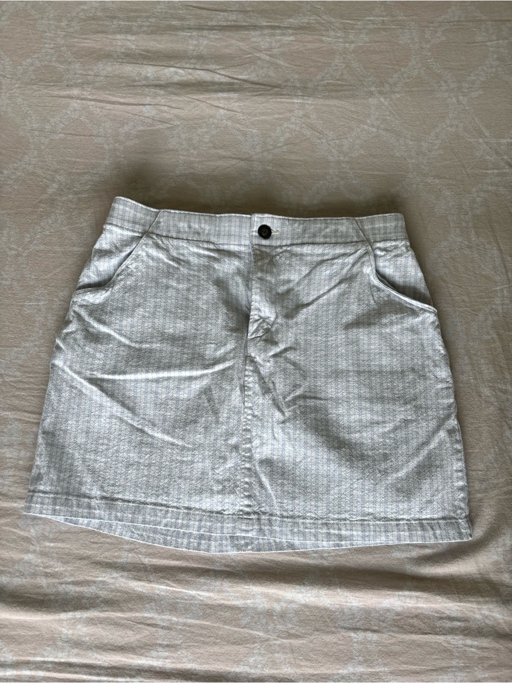 Hollister Light Gray Mini Skirt